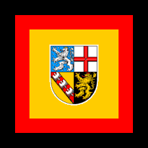 [Car Flag for the Prime Minister and the President of the State Parliament (Saar, Germany)]